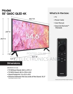 Samsung 55-Inch Class Qled Q60C Series Quantum HDR