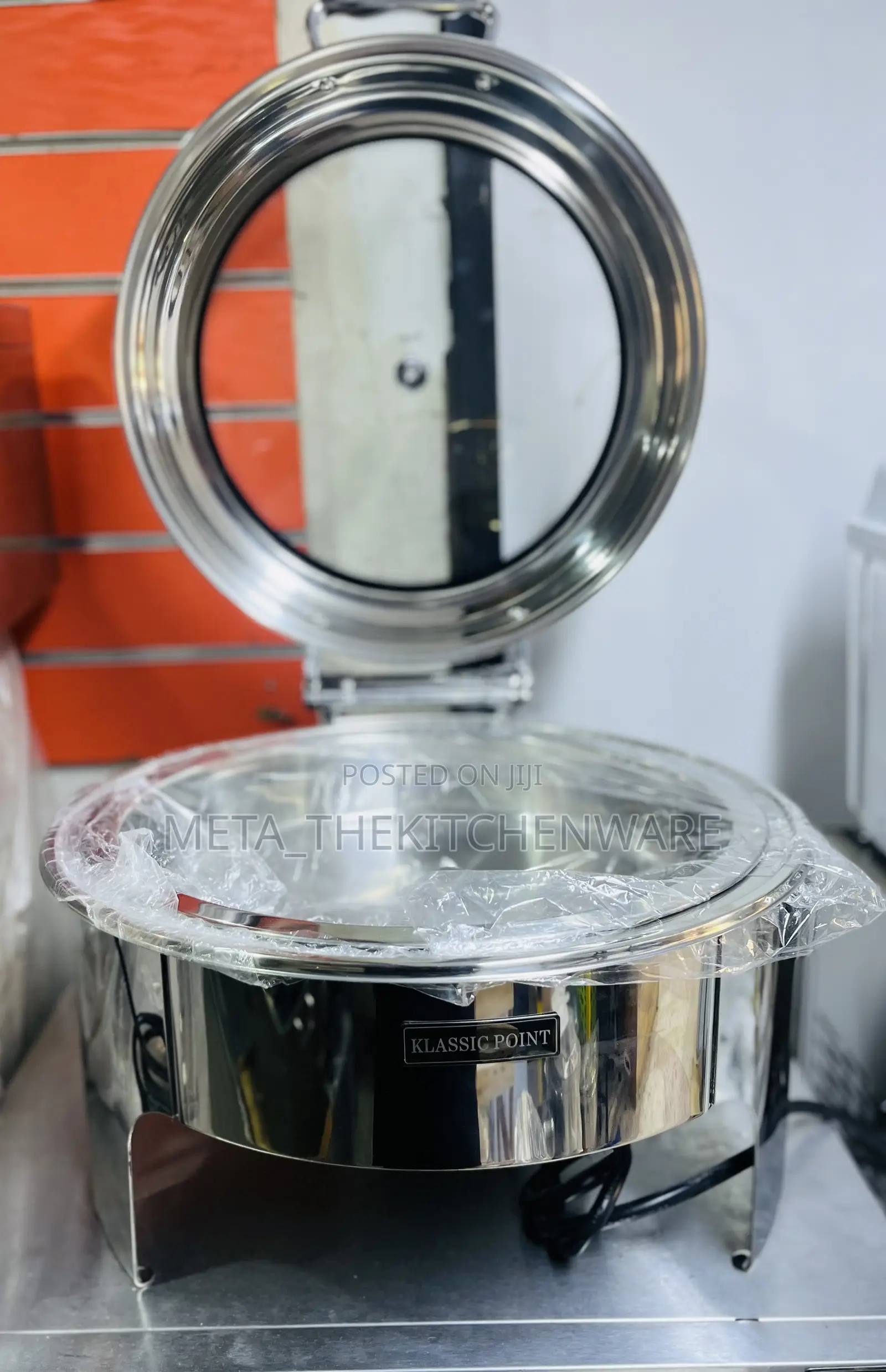 Round Glass Top Chaffing Dishes 6L