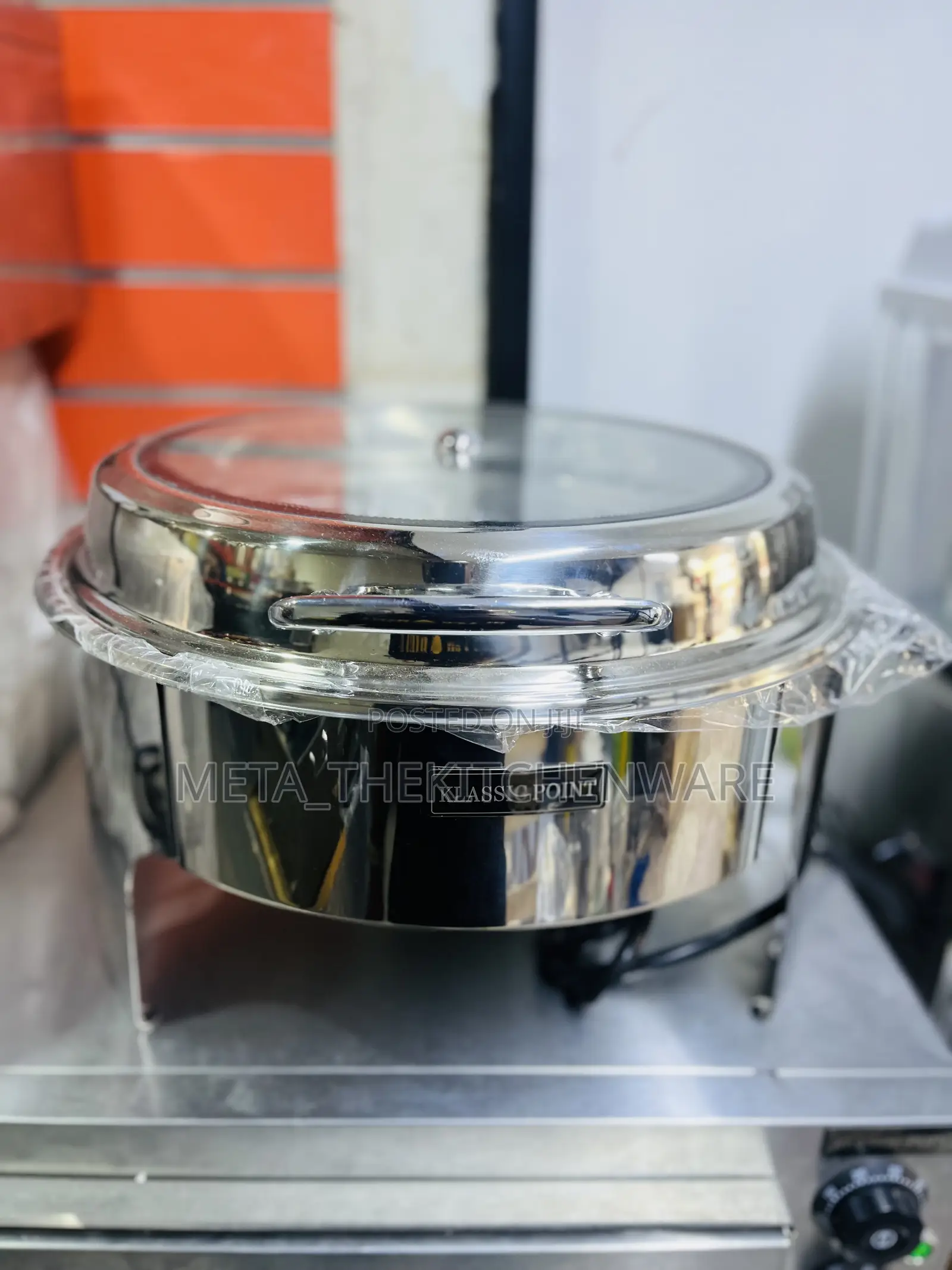 Round Glass Top Chaffing Dishes 6L