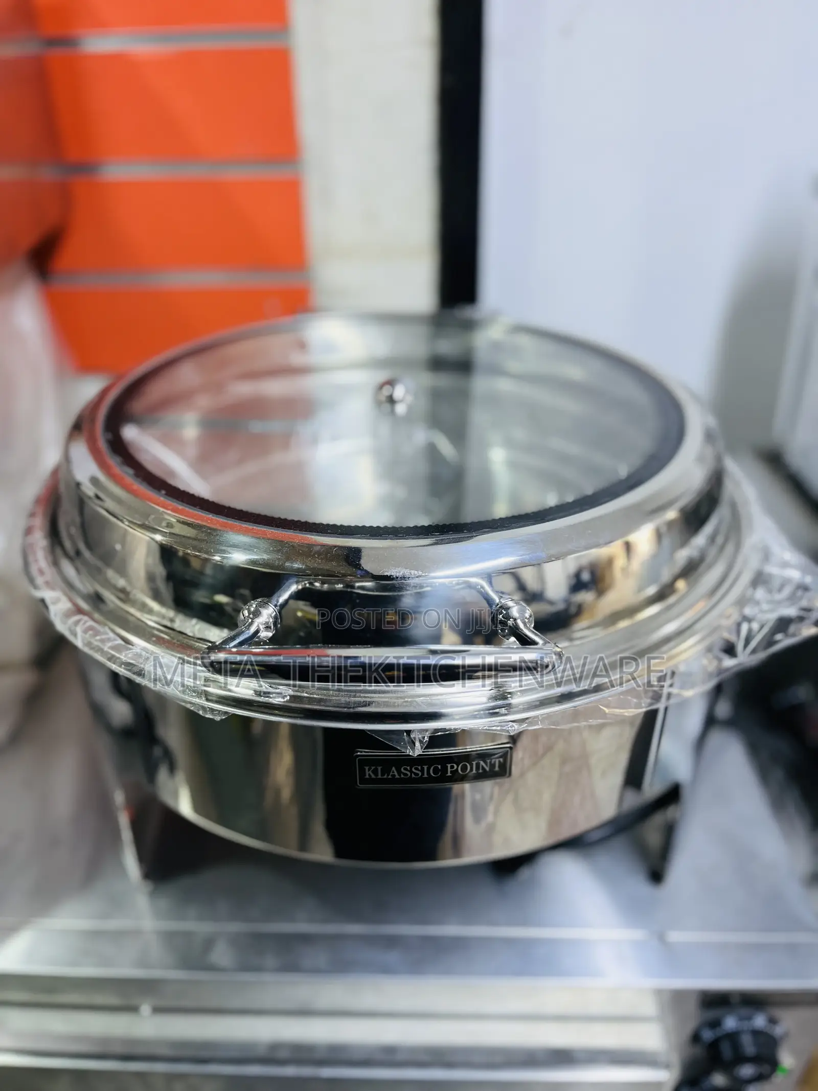 Round Glass Top Chaffing Dishes 6L
