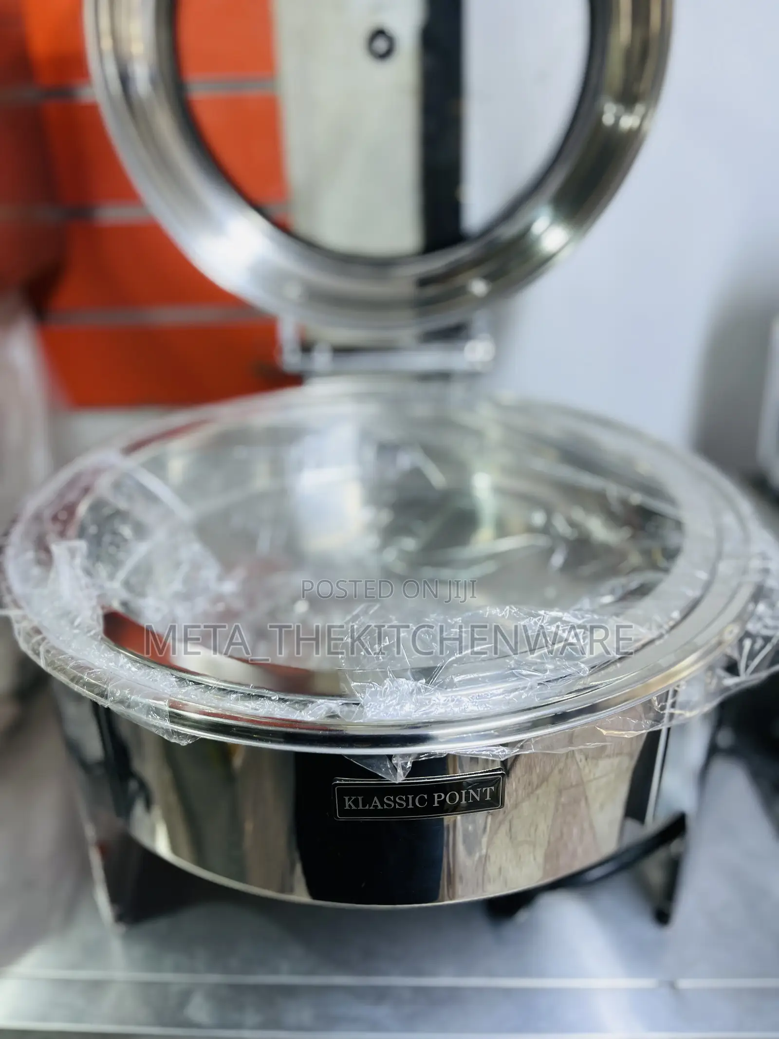 Round Glass Top Chaffing Dishes 6L