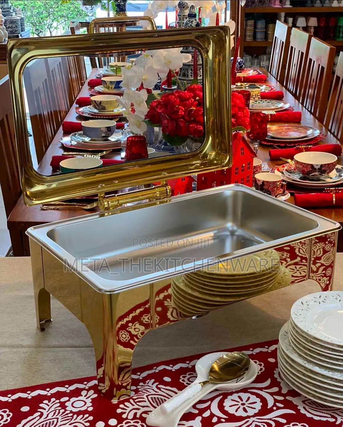 Glass Top Hydraulic Chaffing Dish 9L