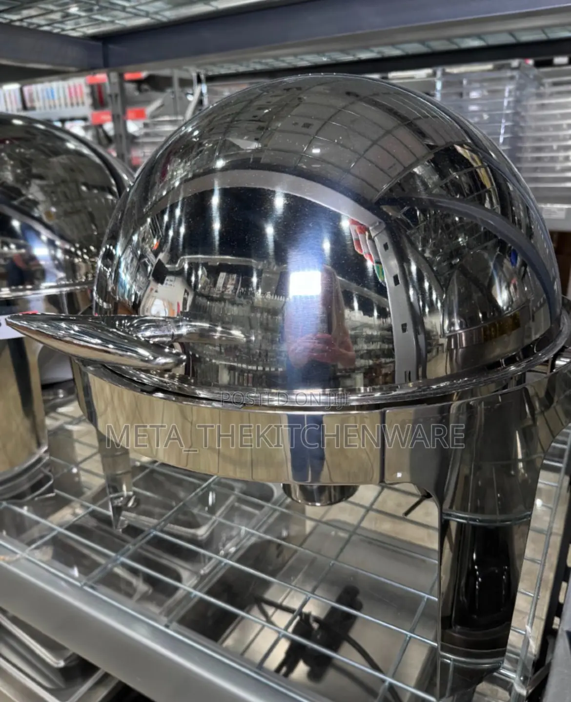 Roll Top Round Chaffing Dish No Glass 6L