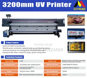 Photo - EXTREME UV T3200 3.2m UV Flatbed Inkjet Printer