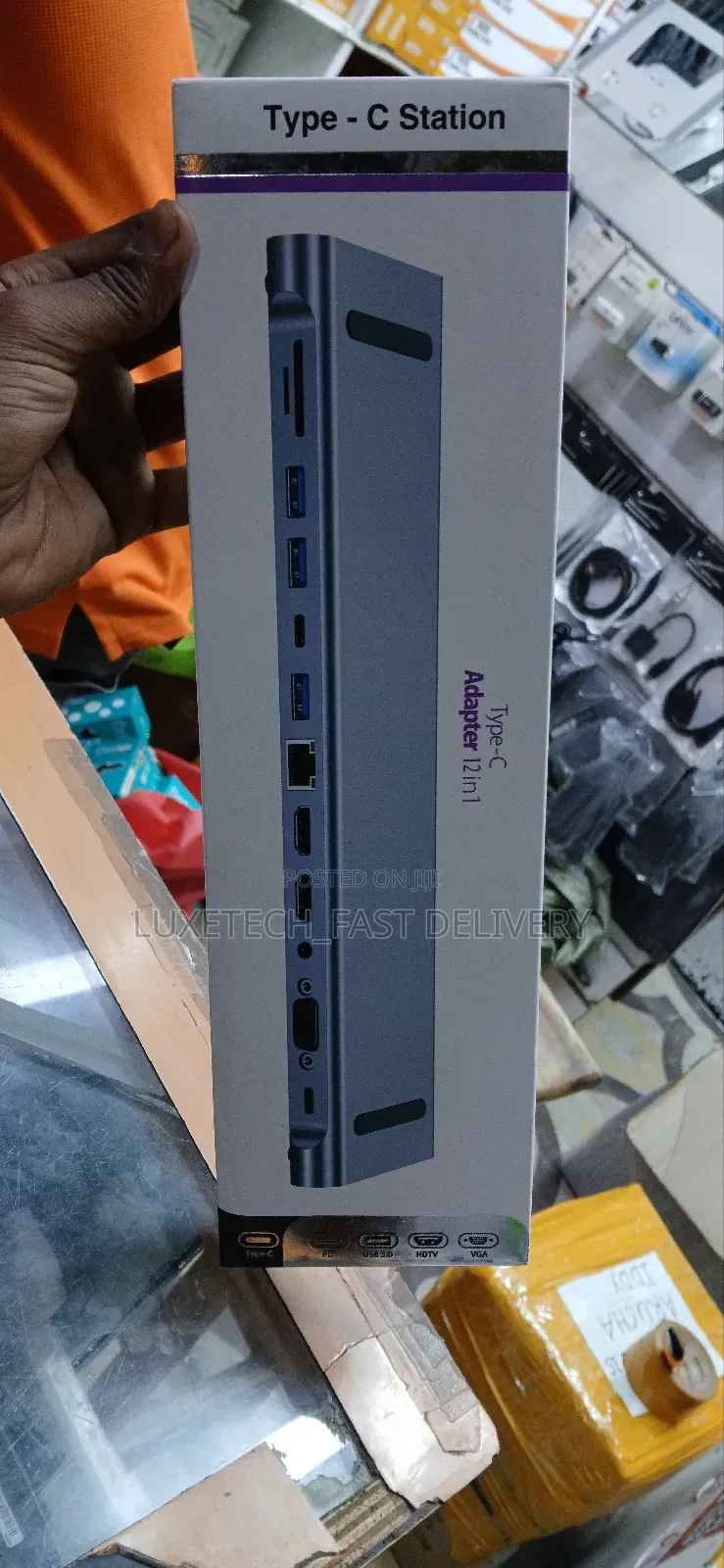 12 in 1 USB-C/ Type-C Adaptor to Docking Station HUB Adapter