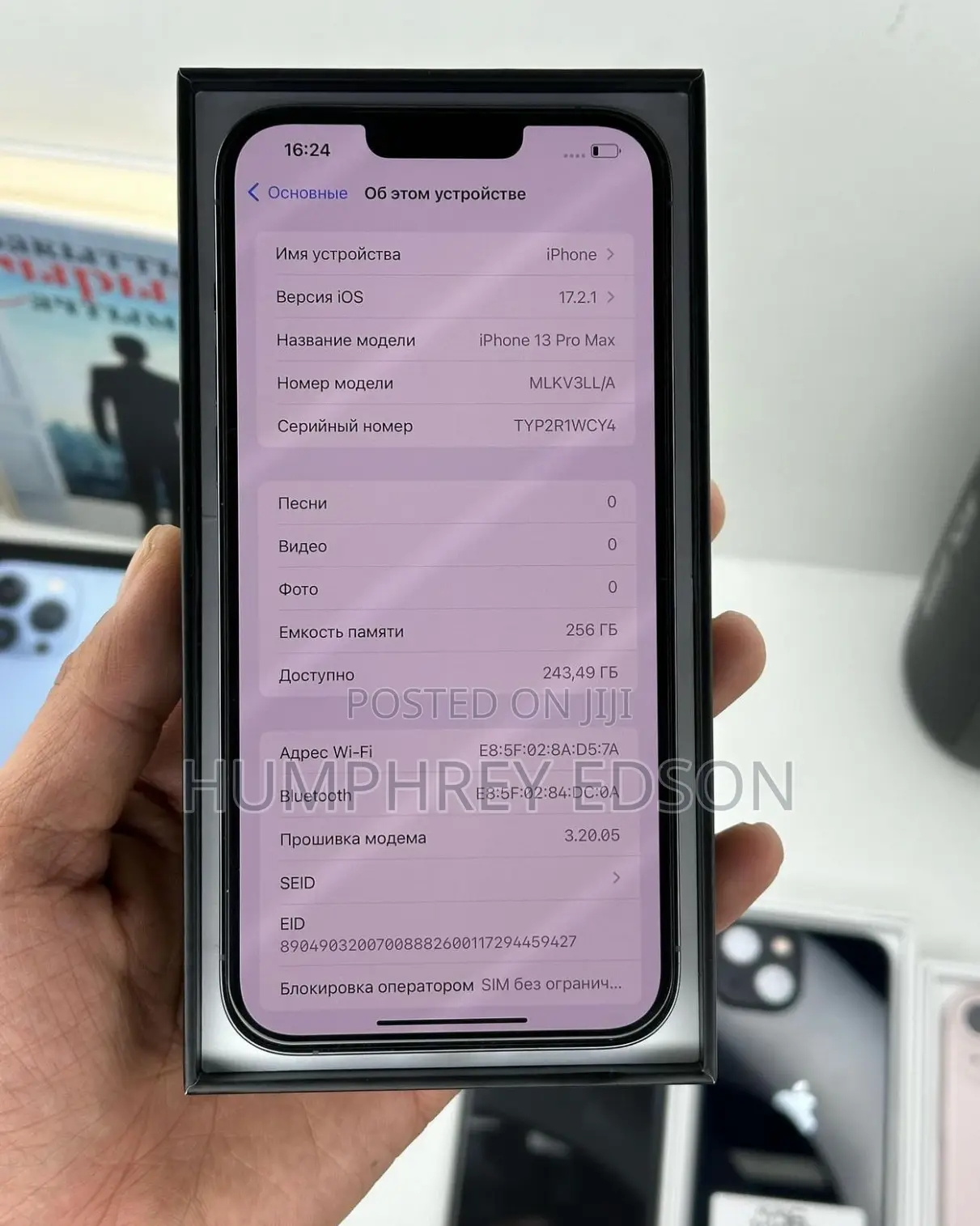 New Apple iPhone 13 Pro Max 256 GB Blue