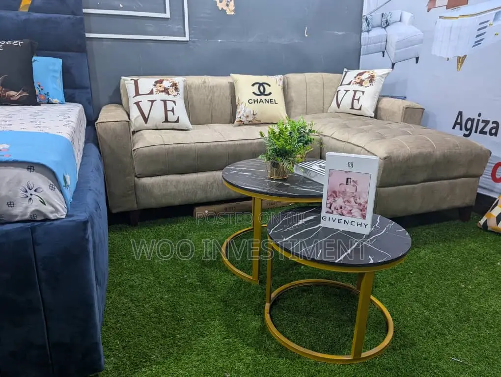 Sofa L-Shape Mpya Full Quality Zinapatikana