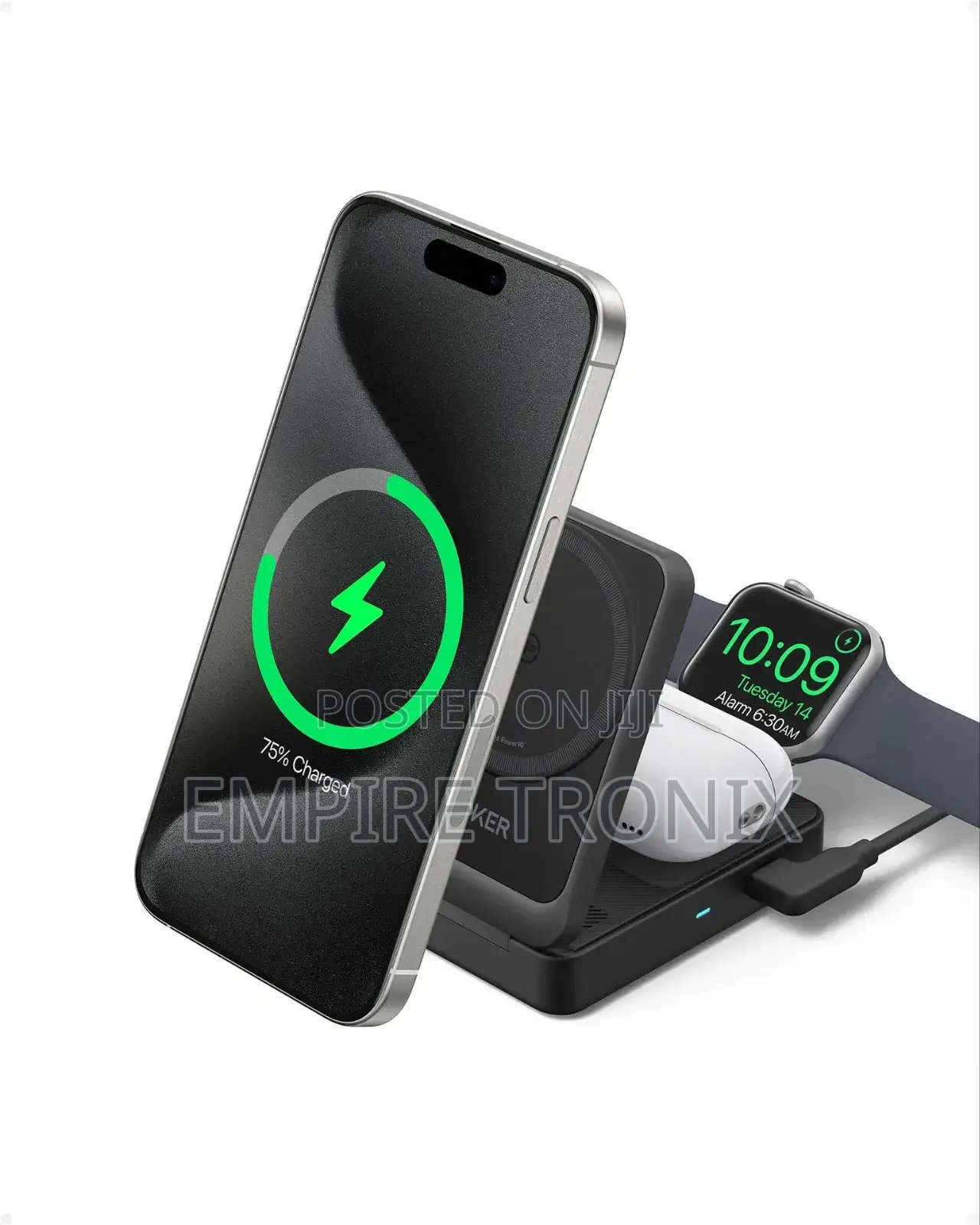 Anker Maggo Wireless Charging Station (Foldable 3-in-1