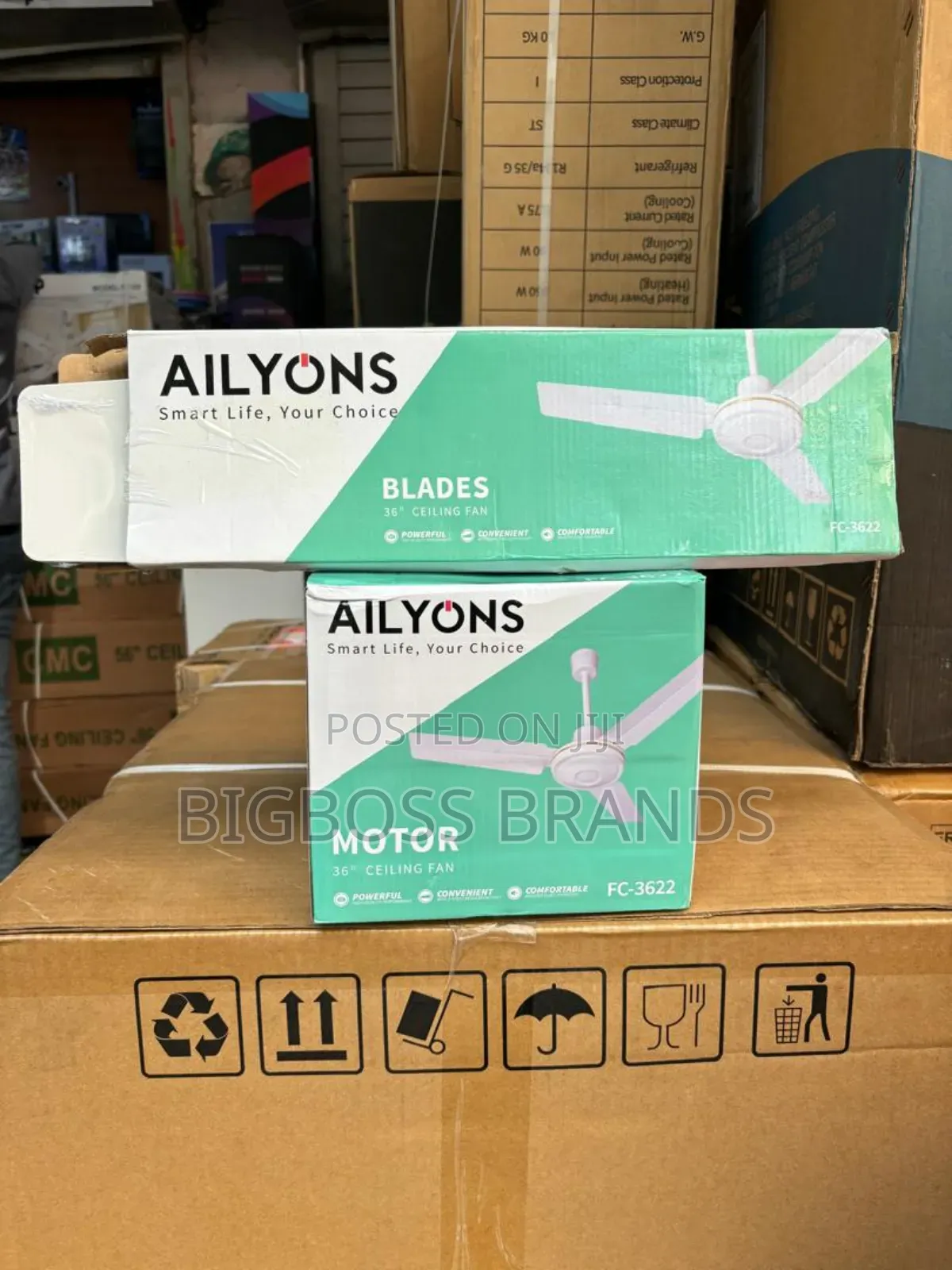 Ailyons Ceiling Fan Size 36