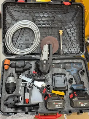 Photo - 5 in 1 Combo Kits Toolbox Set Cordless