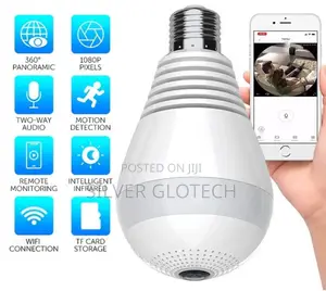 Bulb CCTV Camera Unaona Matukio Kupitia Simu Pia