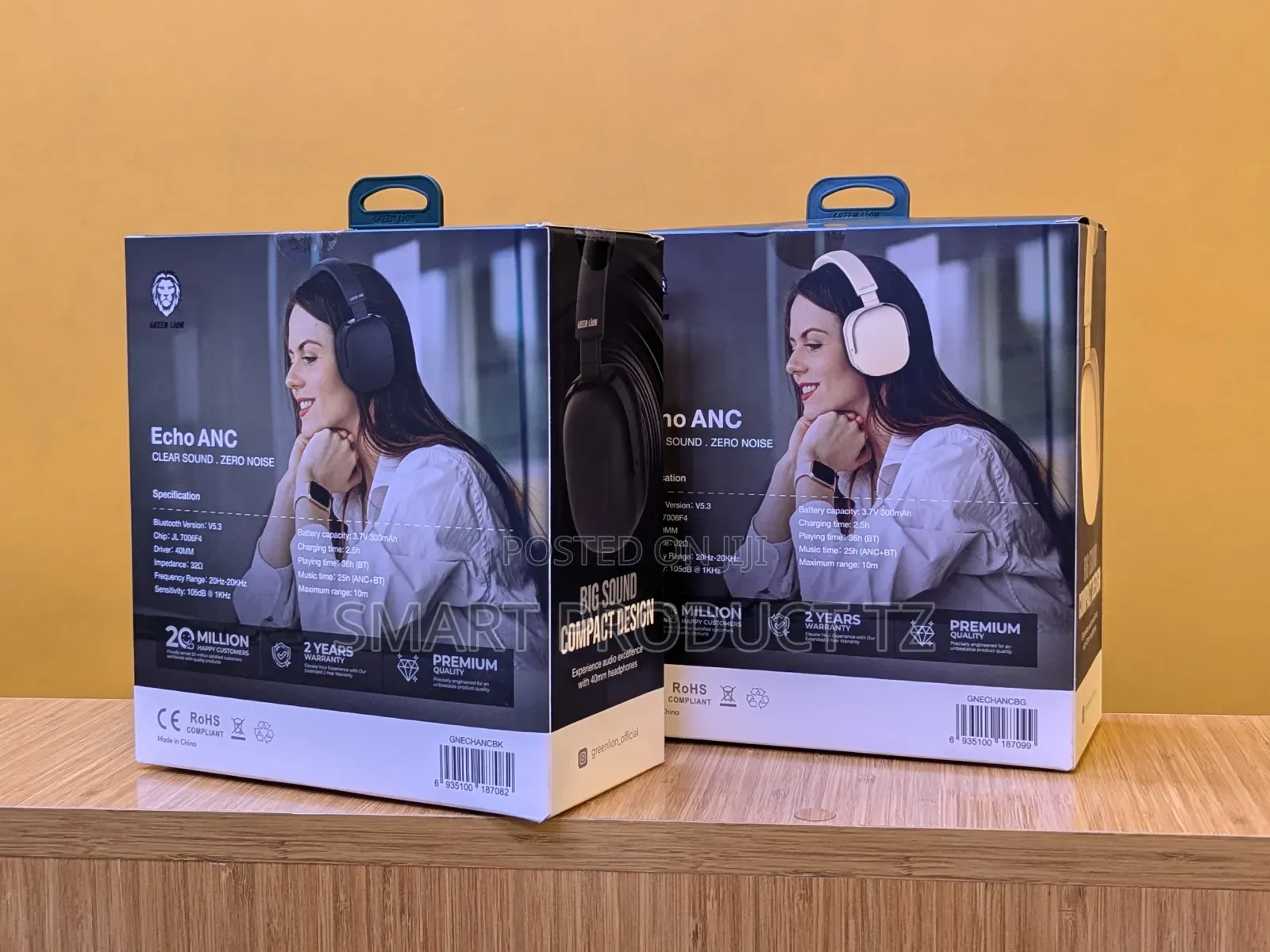 Green Lion Bluetooth Headphone Echo ANC