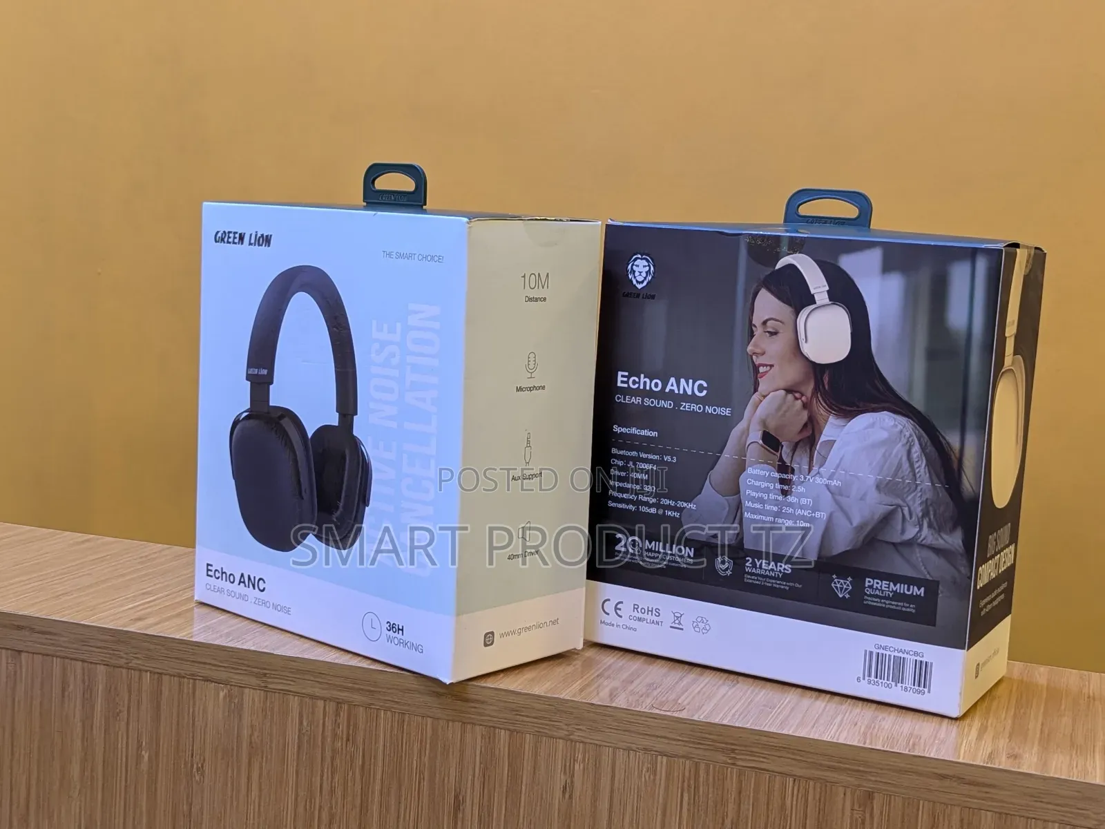 Green Lion Bluetooth Headphone Echo ANC