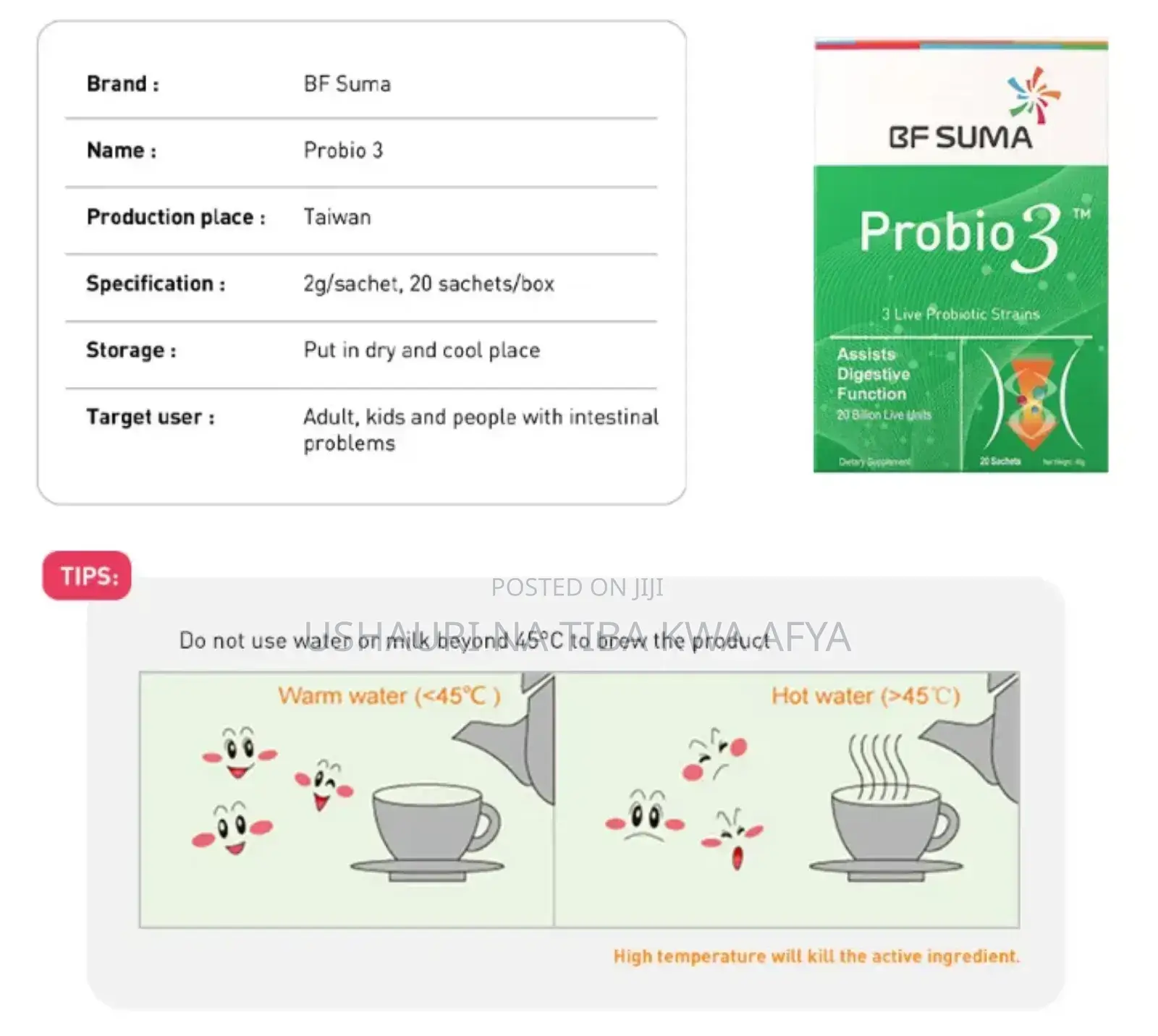 Probio3; Tiba Ya Vidonda Vya Tumbo , Acid Reflux