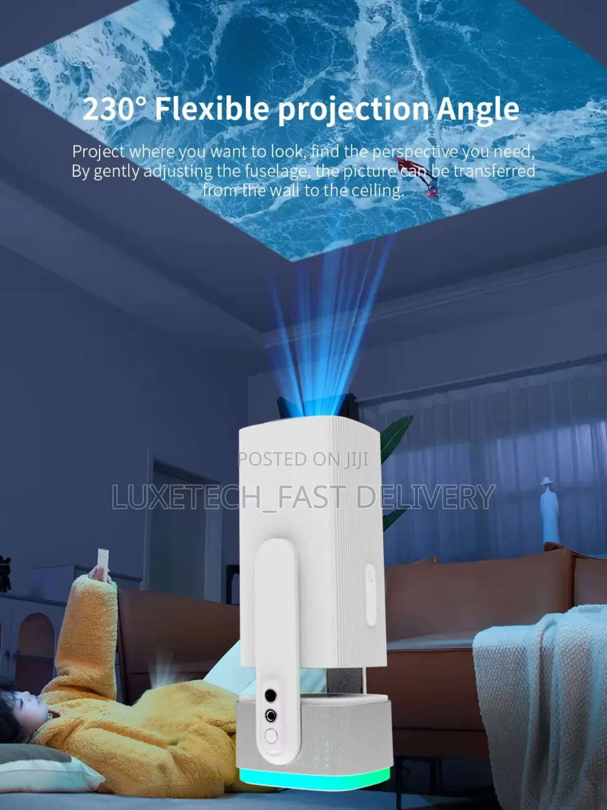 Mini Smart Rechargeable Projector Best for Home Entertainment