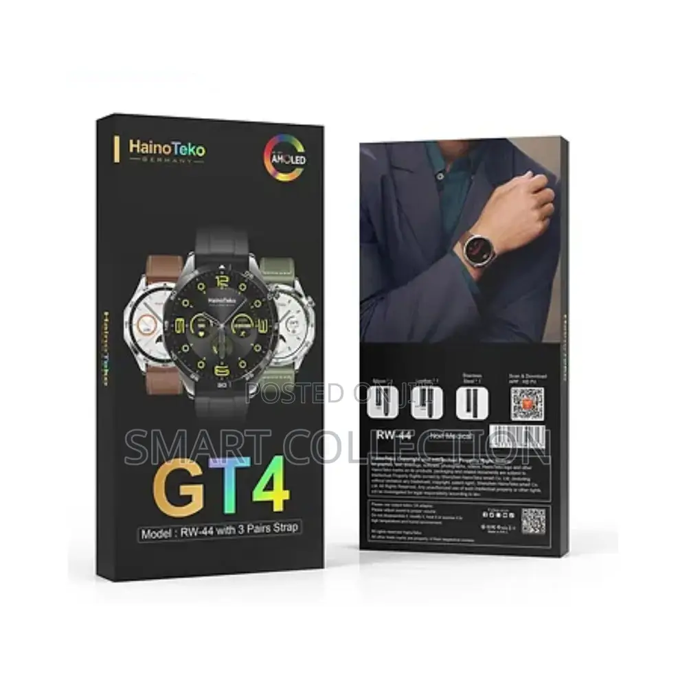 Haino Teko RW44 (GT4)Smartwatch With 3 Bands