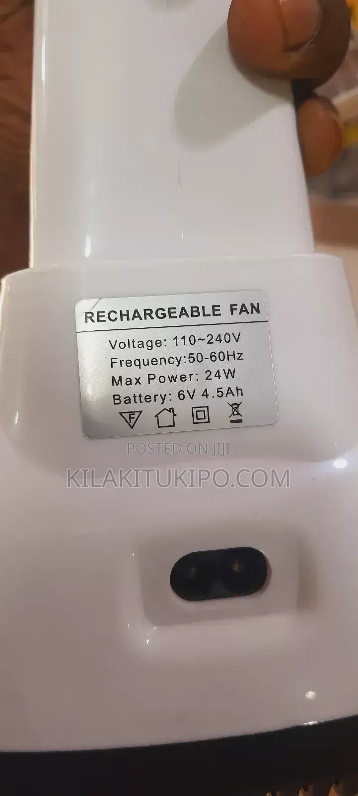 Rechargeable Table Fan