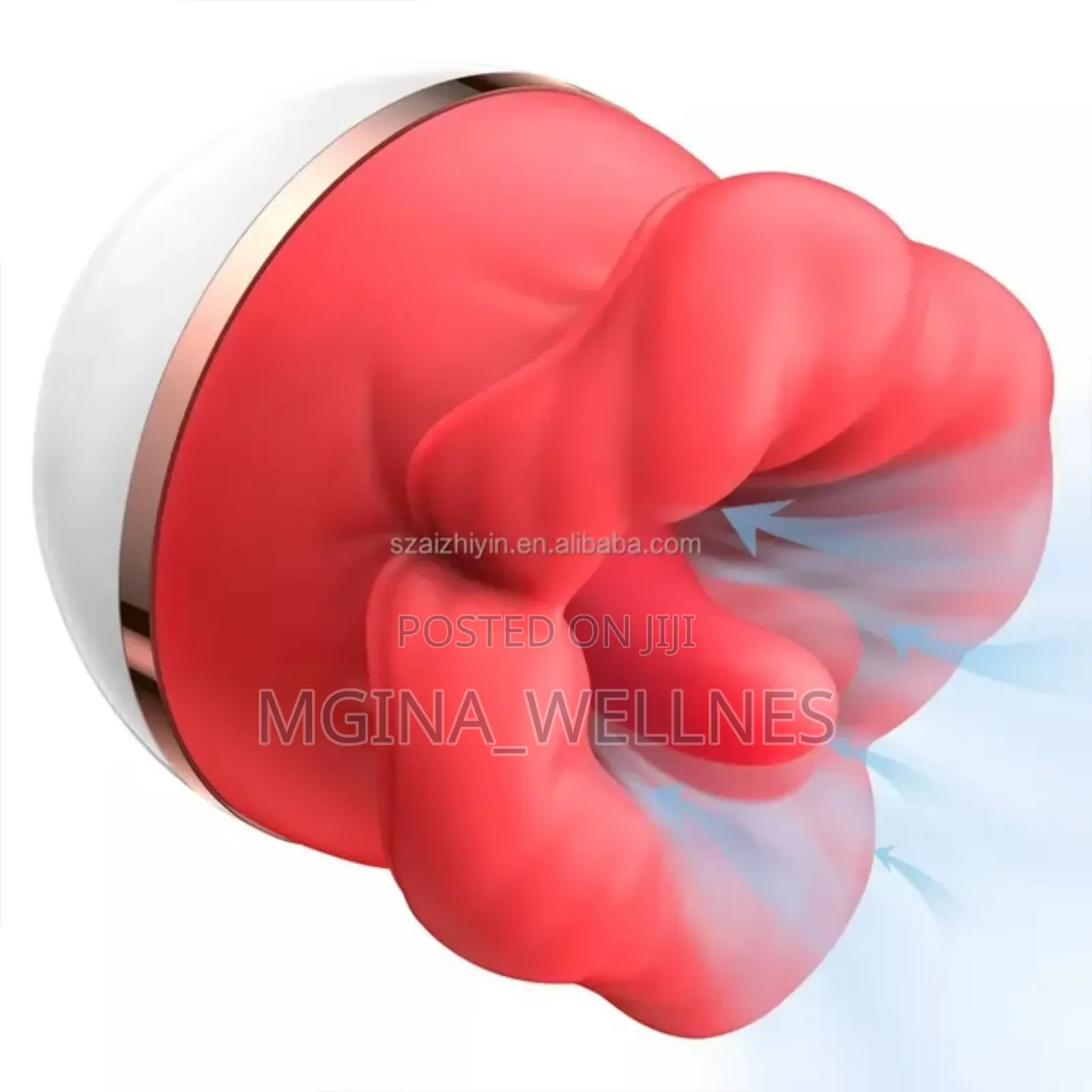 Big Mouth Vibrator 2 in 1 Rose Tongue for Women