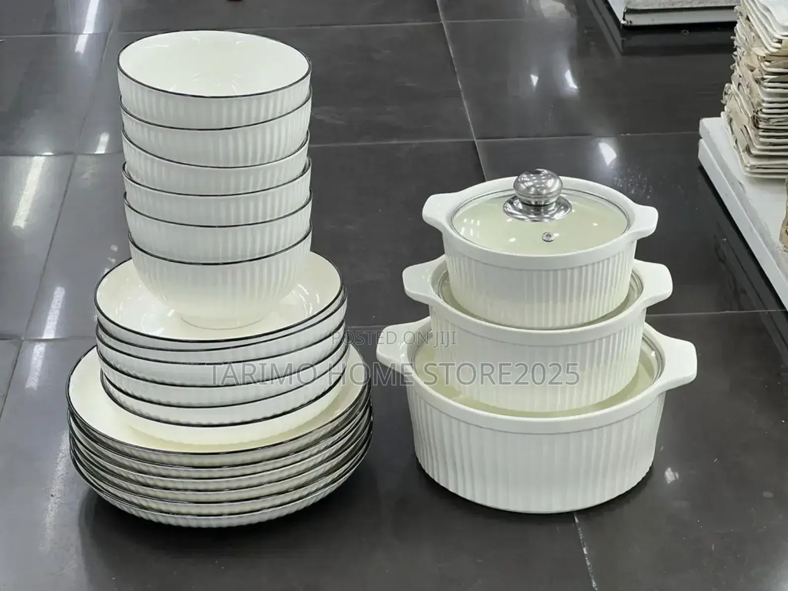 Sahani Pc 6, Bakuli Pc 6, Sideplate Pc 6 Na Serving Bowls 3