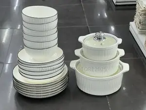 Sahani Pc 6, Bakuli Pc 6, Sideplate Pc 6 Na Serving Bowls 3