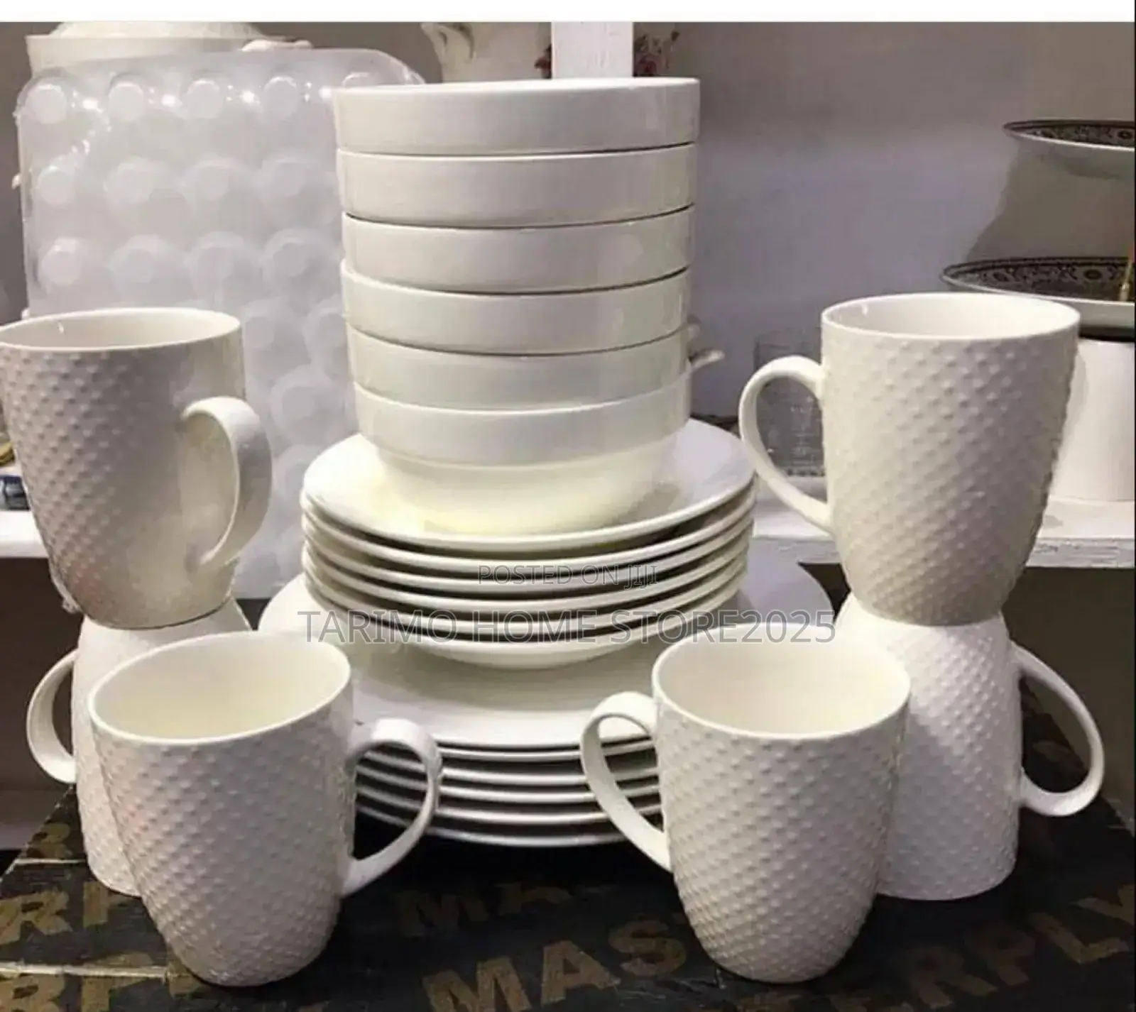 Set Sahani 6, Sideplates 6, Bakuli 6 Na Vikombe 6