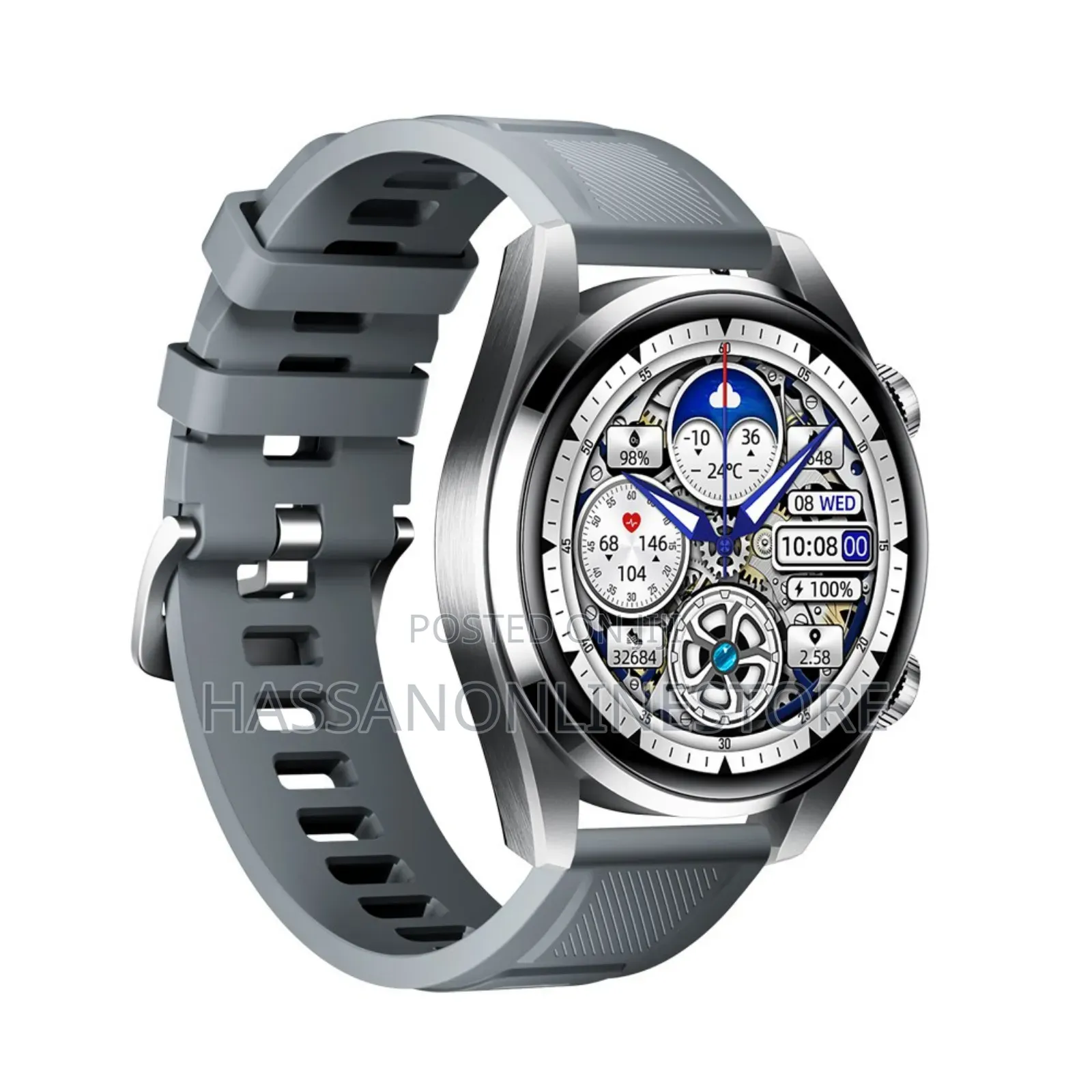 Porodo Nebula Smart Watch Black Dial With Black