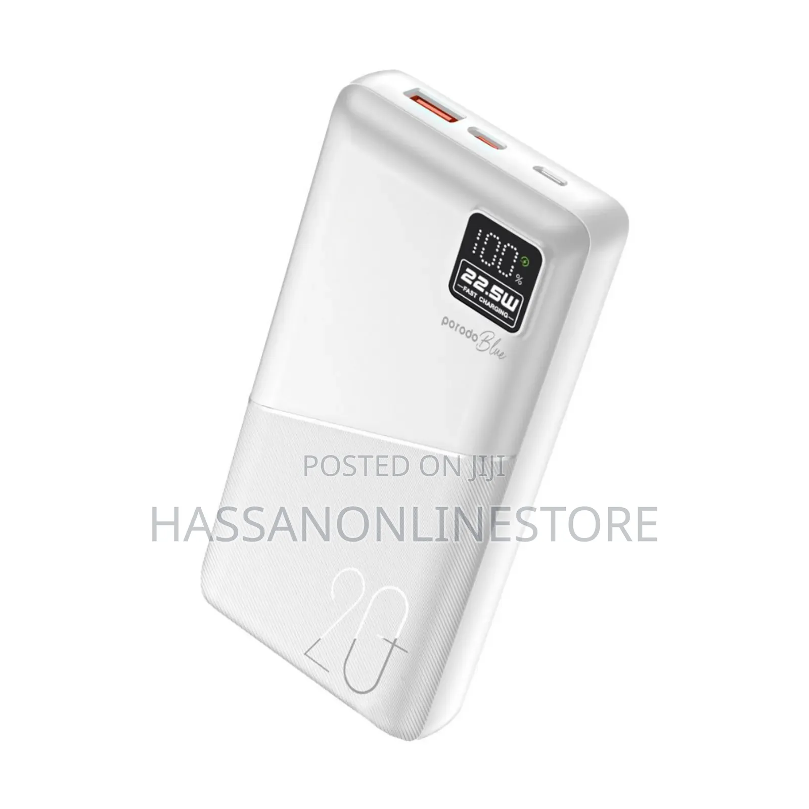 Porodo Blue 20000mah/22.5w Quick Charge Power Bank