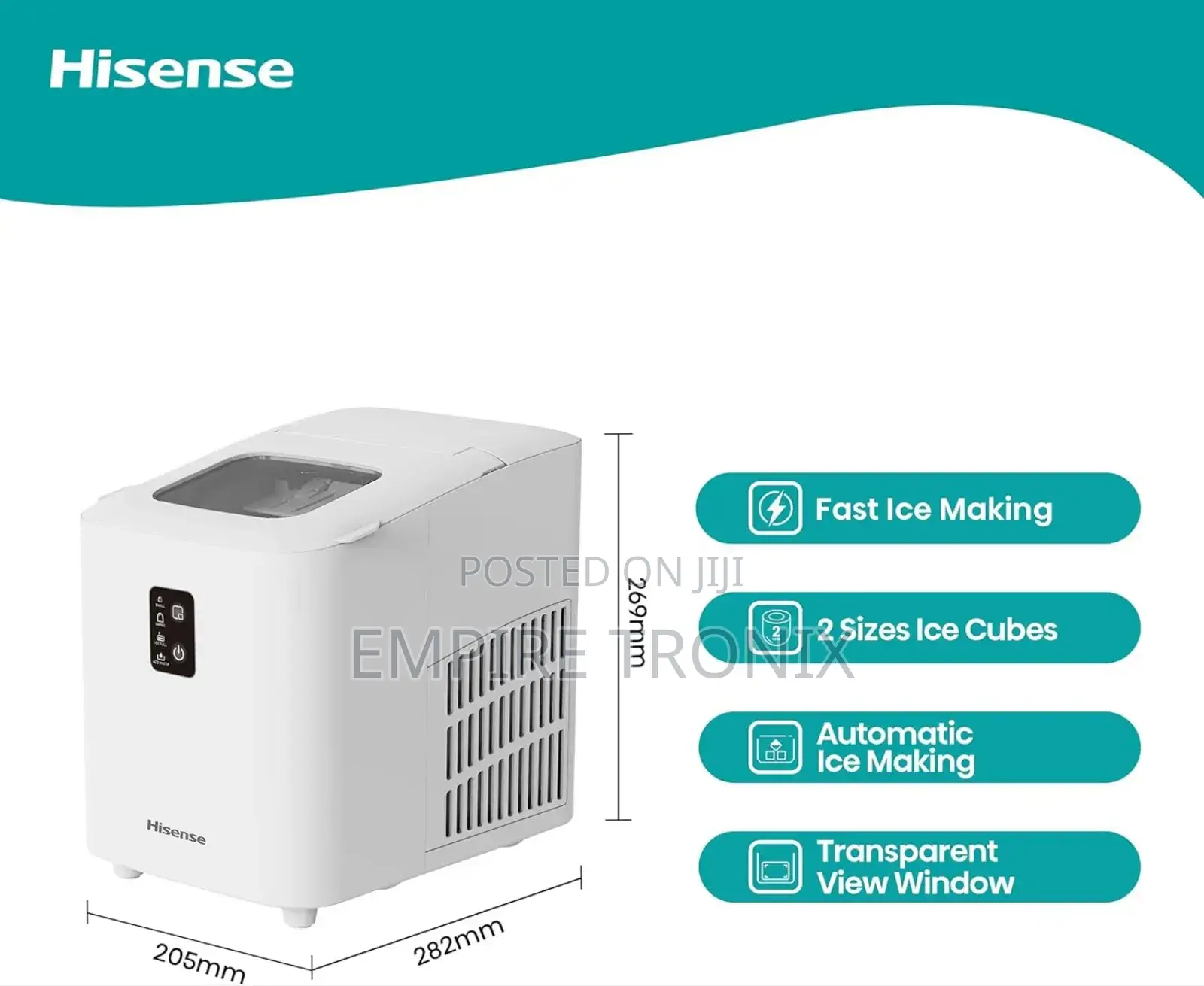 Hisense 12kg Auto Ice Maker