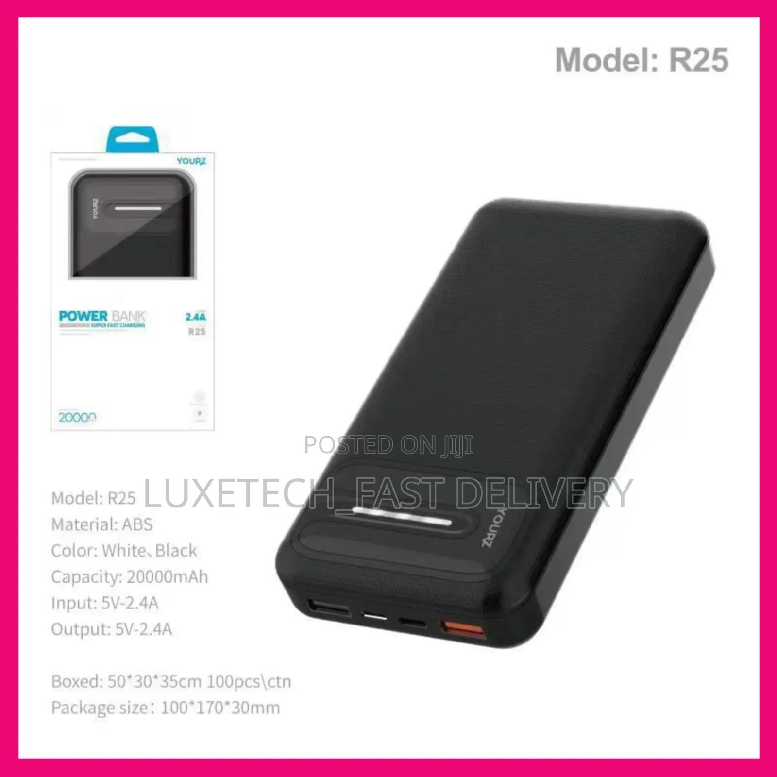 Yourz R25 Power Bank 20000mah