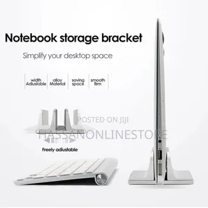 Adjustable Vertical Laptop Tablet Stand Bookshelf 1 Slot
