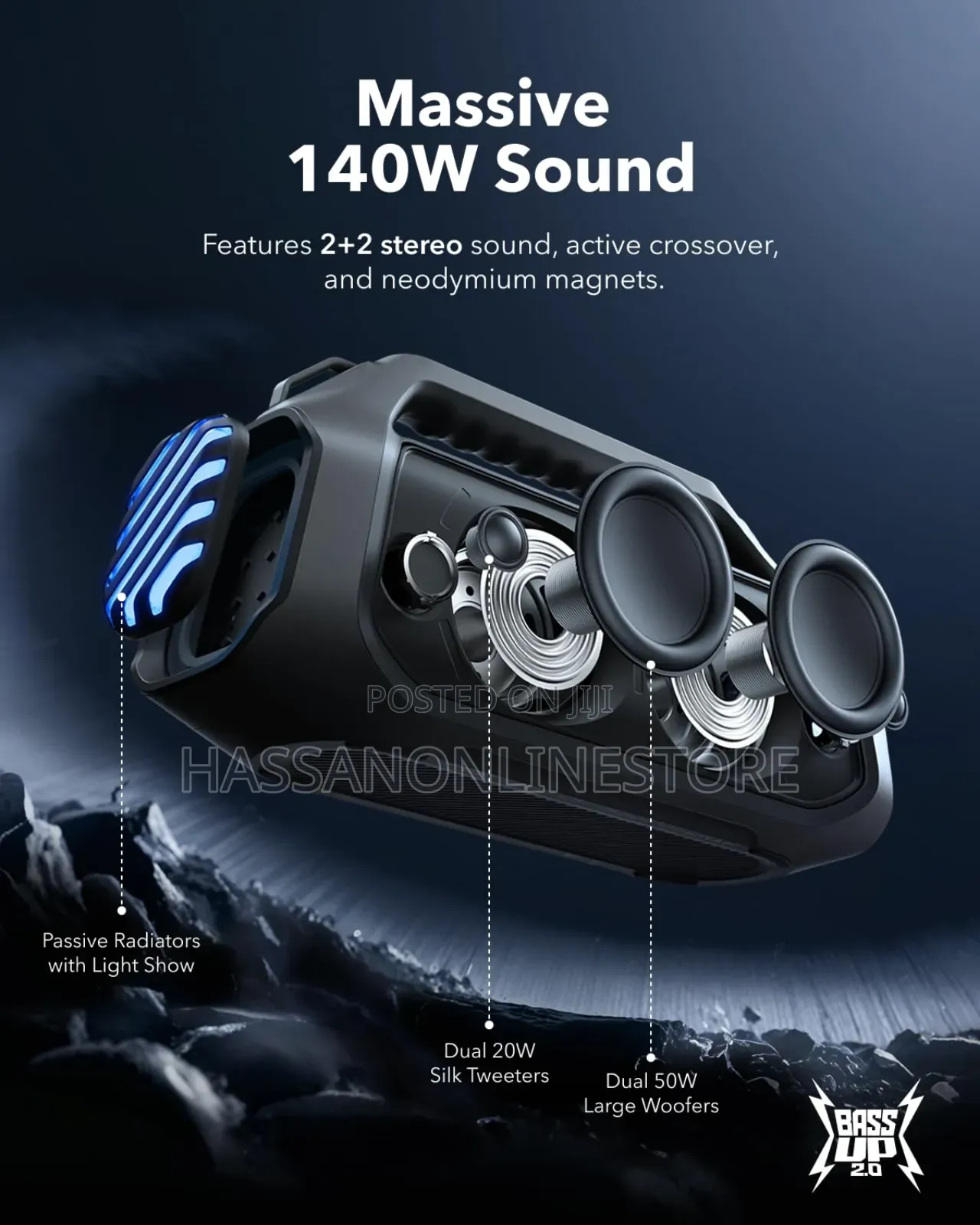 Soundcore by Anker Boom 2 Plus Wireless Outdoor Speaker