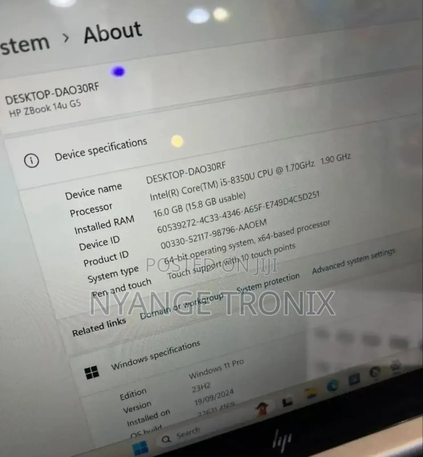 Laptop HP ZBook 14u G6 8GB Intel Core I5 SSD 256GB