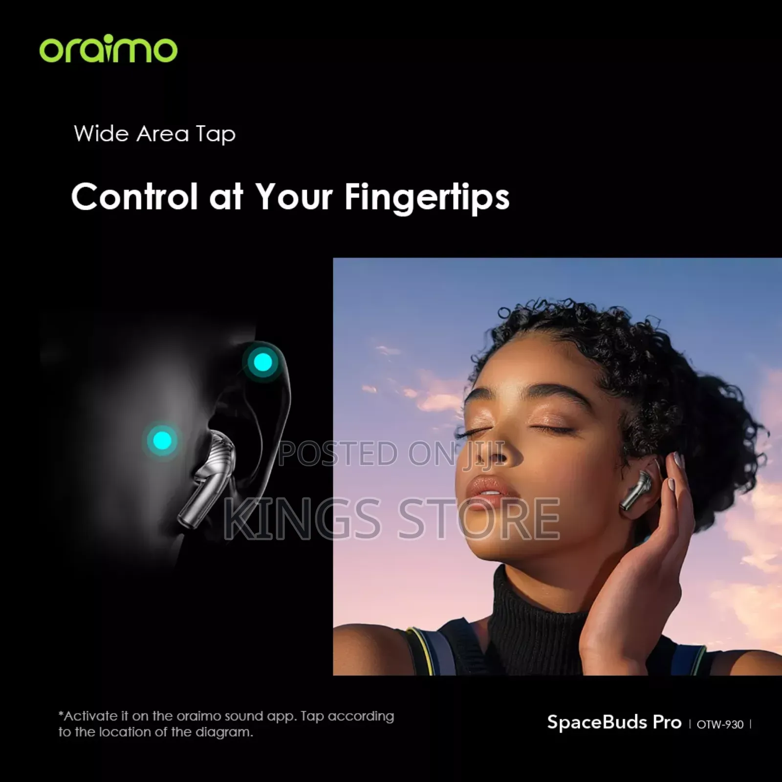 Oraimo Spacebuds Pro Hybrid Anc True Wireless Earbuds