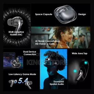 Oraimo Spacebuds Pro Hybrid Anc True Wireless Earbuds