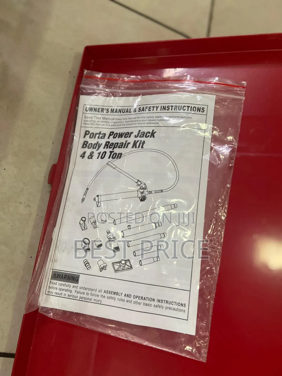 Hydraulic 10 Ton Portable Body Jack KIT
