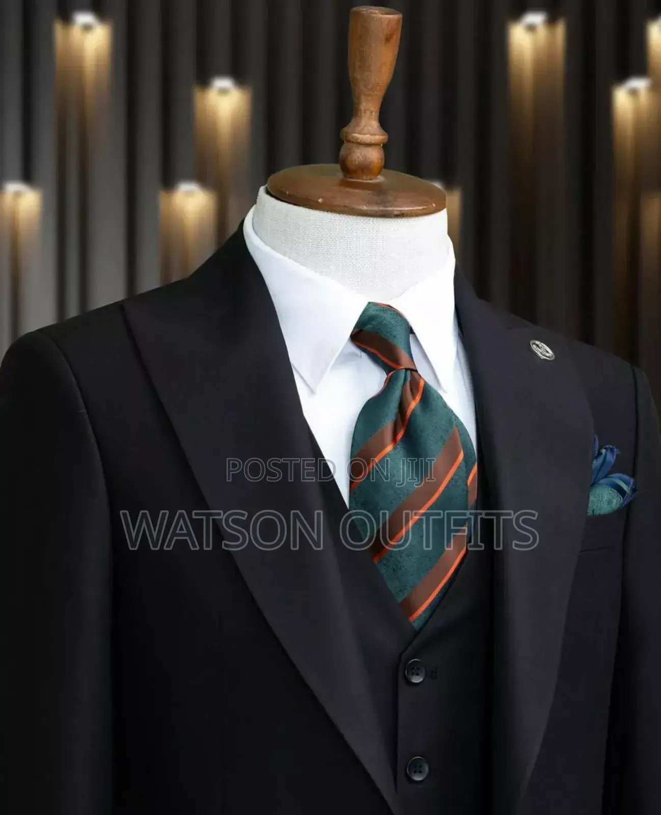 Marco Lorenzo Black Men Suits Original