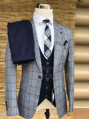 New Grey Draft Men's Suits Original