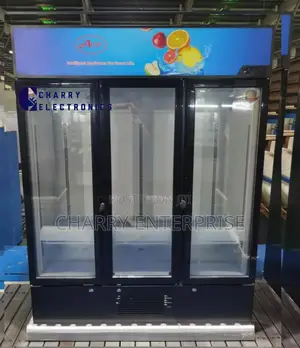 Aero Triple Door Beverage Cooler/ Showcase Fridge 980L