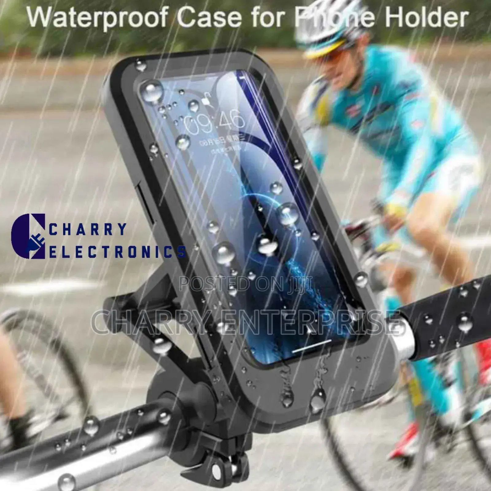 WATERPROOF Case Phone Holder Kwa Pikipiki, Baikseli N.K