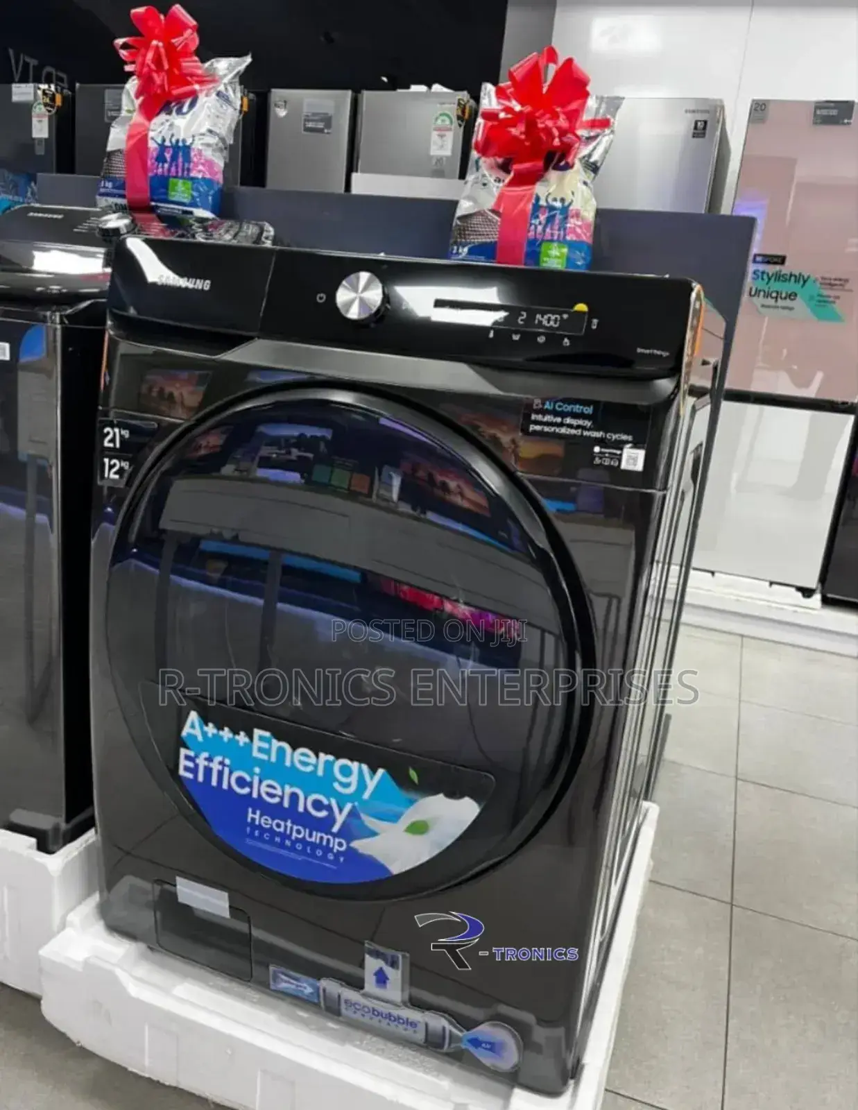 Samsung Washing Machine 21kg and 12kg Dryer Steam Inverter