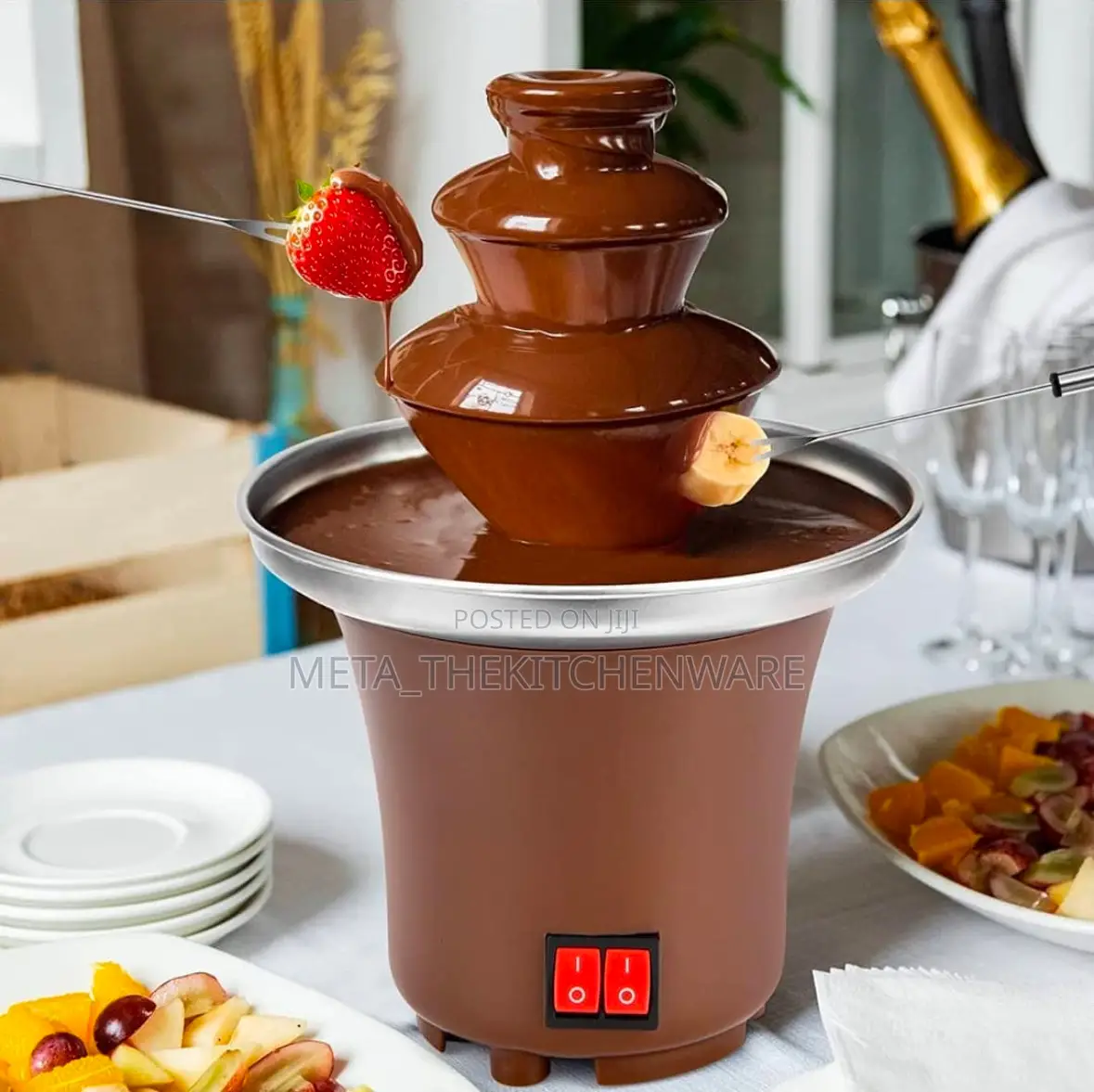 Decakila Chocolate Fountain 70W 3 Levels Of Melting