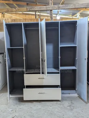 Kabati Four Doors Milango Minne Classic Sana White Colour 