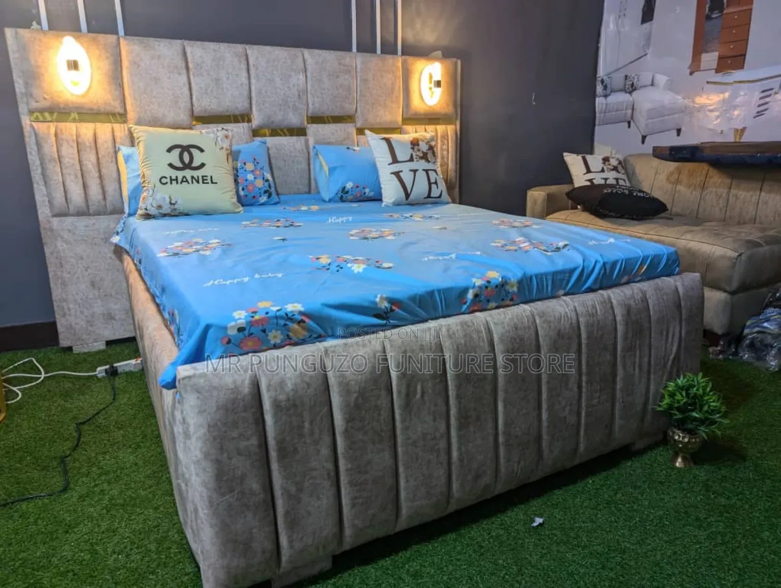 Bed Sofa Yenye Taa Full Light New Style 