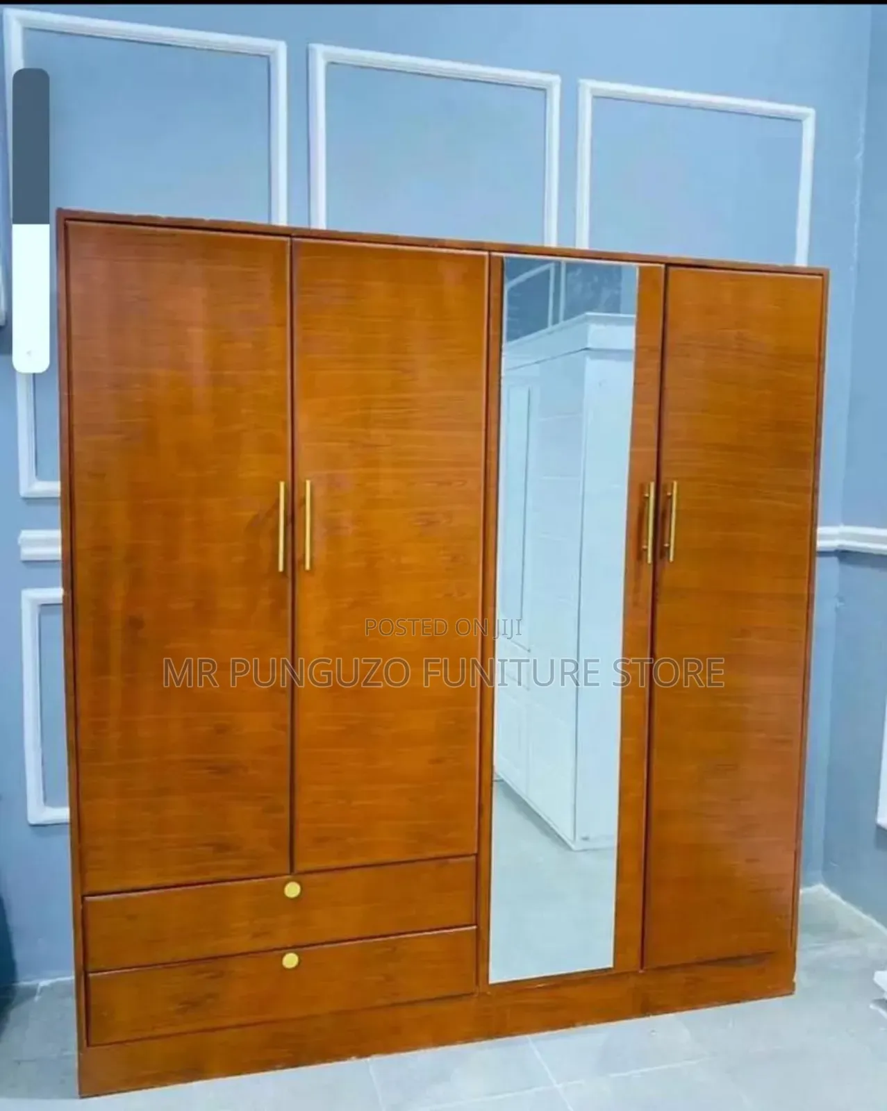 Kabati Milango Minne Classic Sana Rangi Mbao 