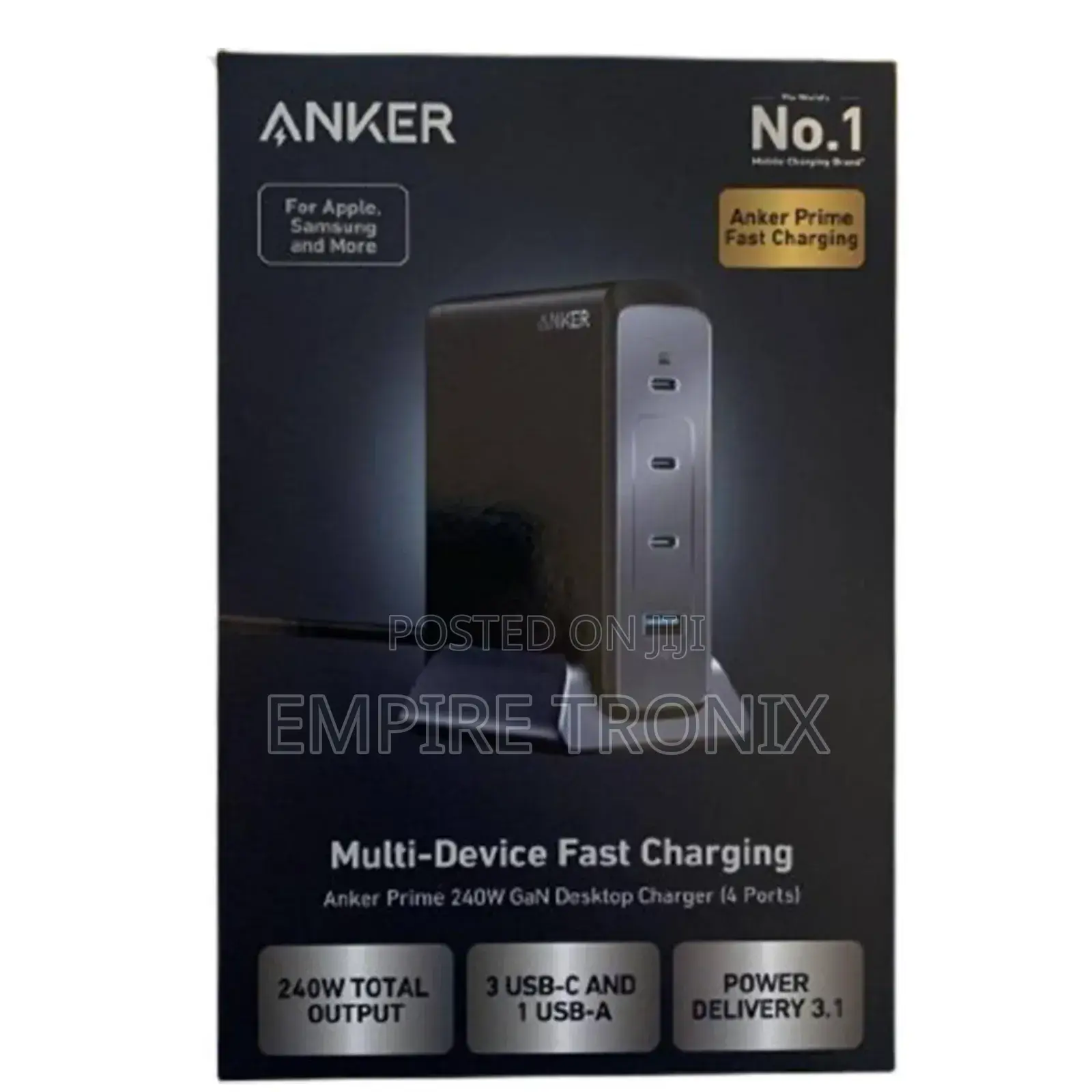 Anker Prime 240W Gan Desktop Charger (4 Ports)