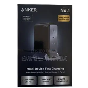 Anker Prime 240W Gan Desktop Charger (4 Ports)