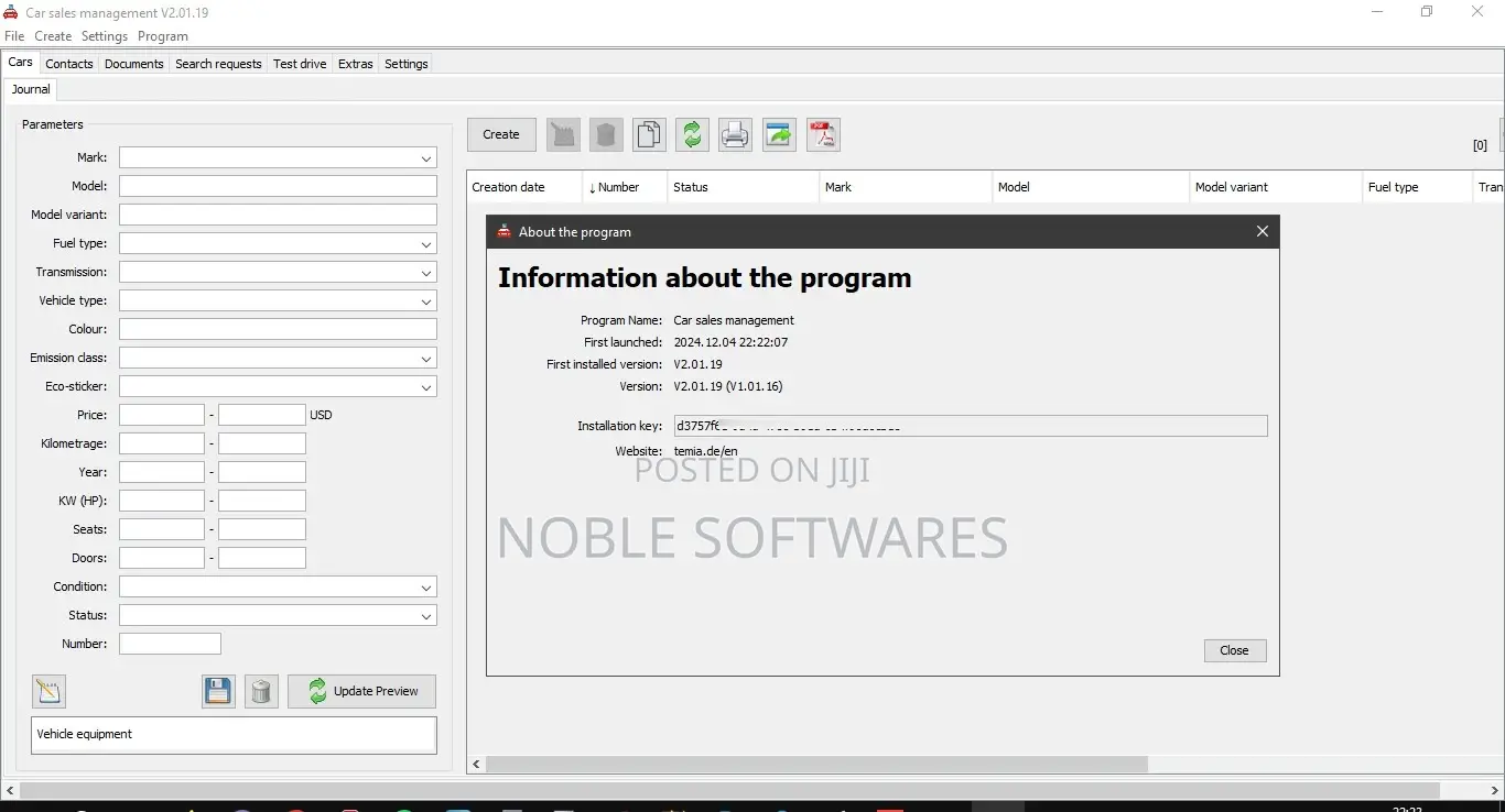 Car Sales Management ( Offline Installation )