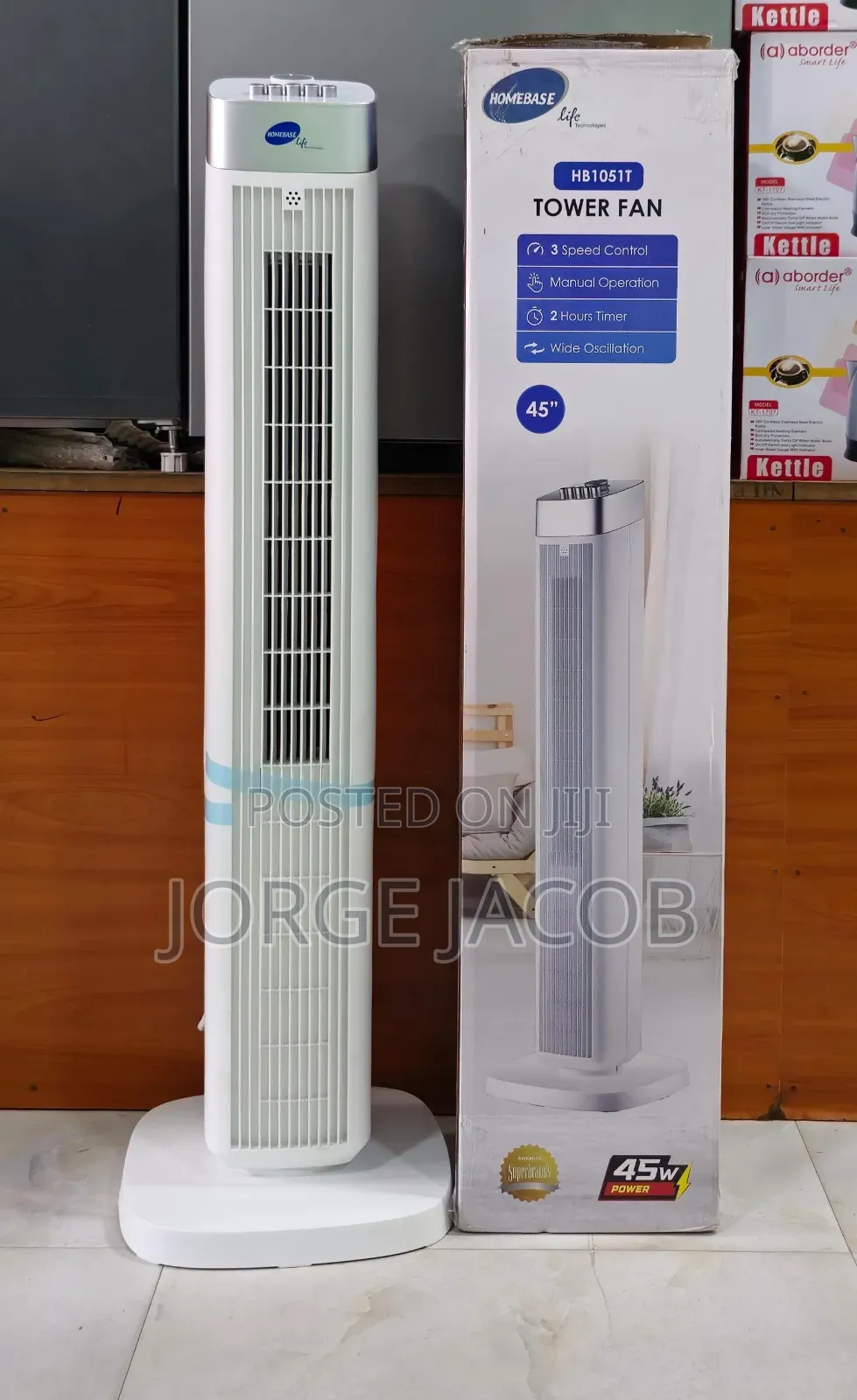 HB1051T Tower Fan 45" Homebase