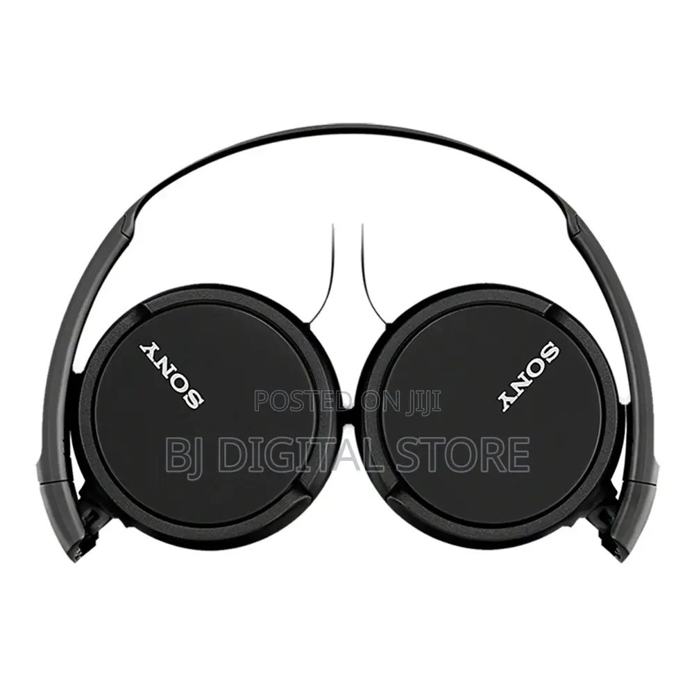 Sony MDR-ZX110AP on-Ear Headphones With Microphone (Black)