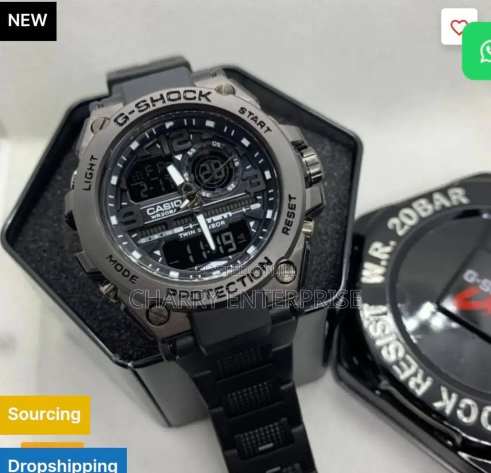 G Shork Dual Watch With Alarm and Stop Watch Water Resistant